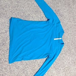 Blue long sleeved Lululemon shirt